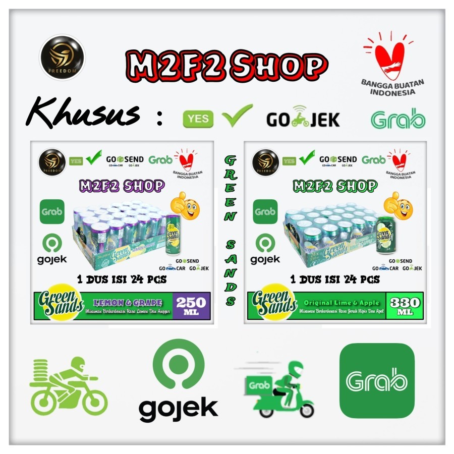 

Green Sands Minuman Bersoda Kaleng | Can - Kemasan Karton (Khusus Bluebird/Gosend/Grab)