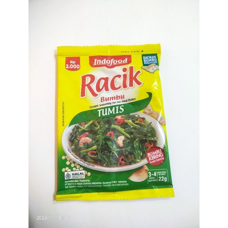 

INDOFOOD RACIK BUMBU TUMIS 22 GR