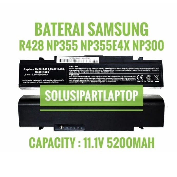 Baterai laptop Samsung R428 Np355 Np355e4x Np300