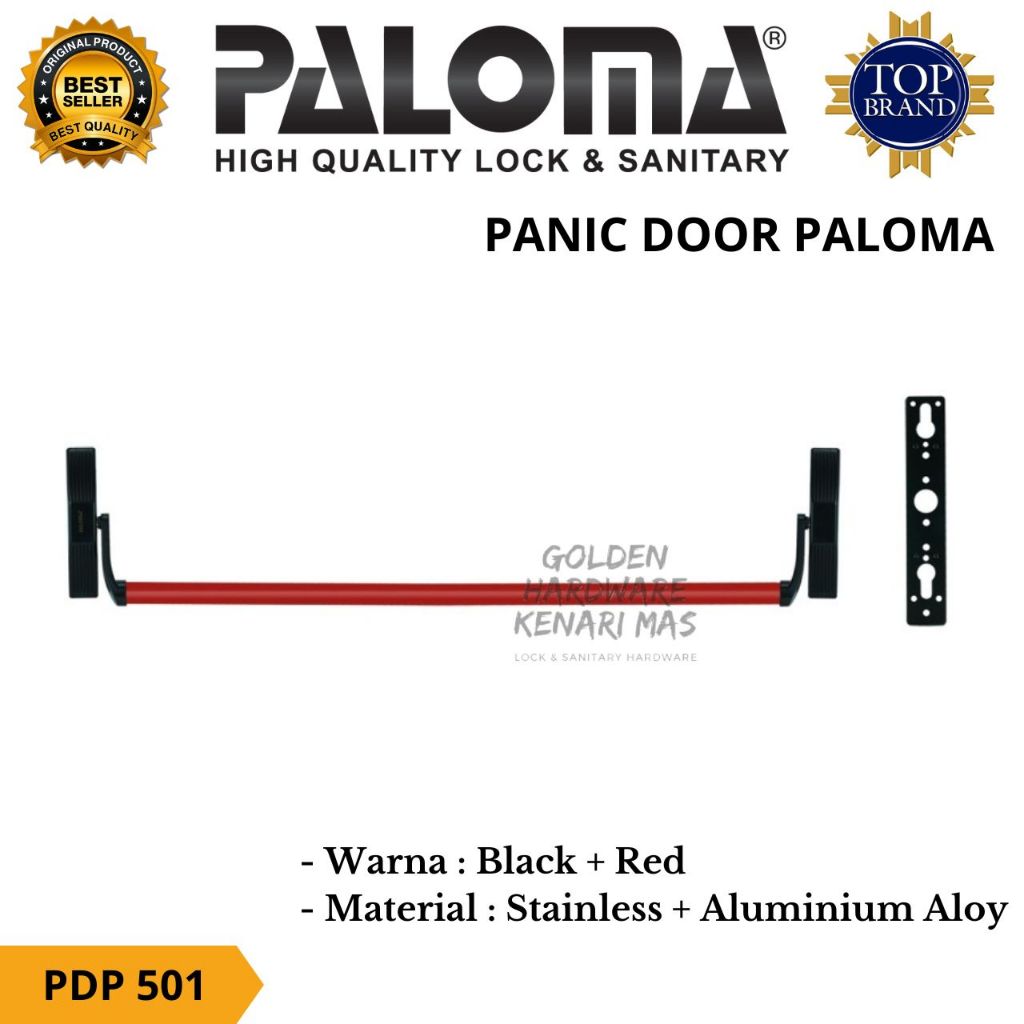 PALOMA PDP 501 Panic Door Exit Device Pintu Darurat Gedung Handle Pegangan Emergency