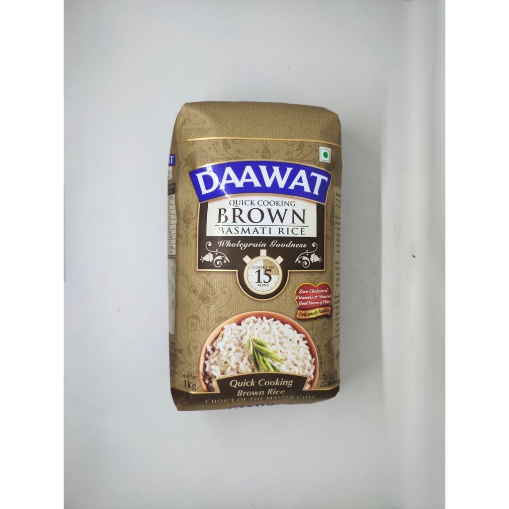 DAAWAT BROWN REFFIL BASMATI RICE 1KG