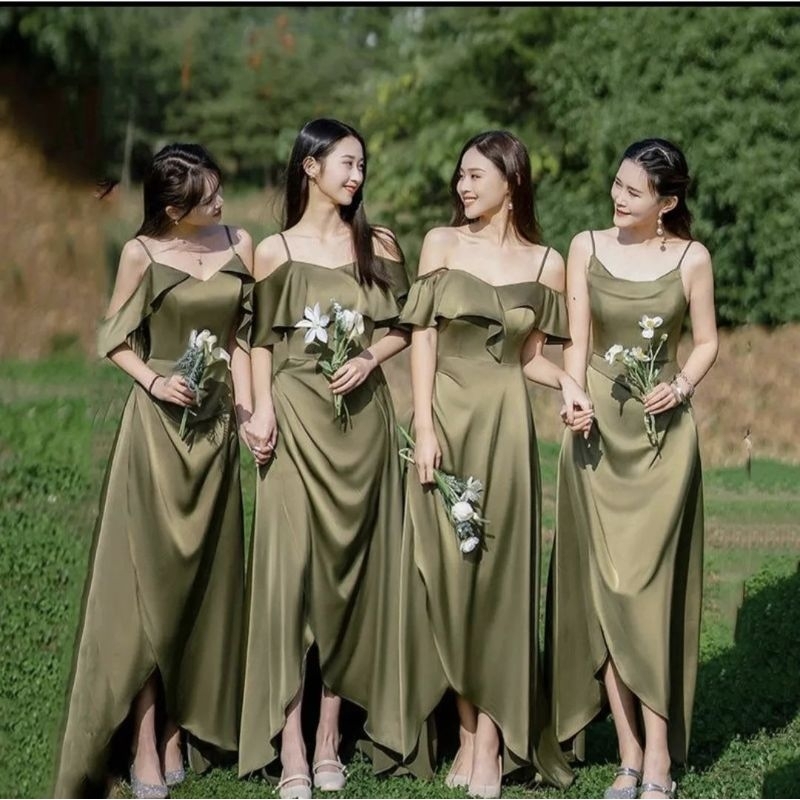 paket bridesmaid kain satin maxmara