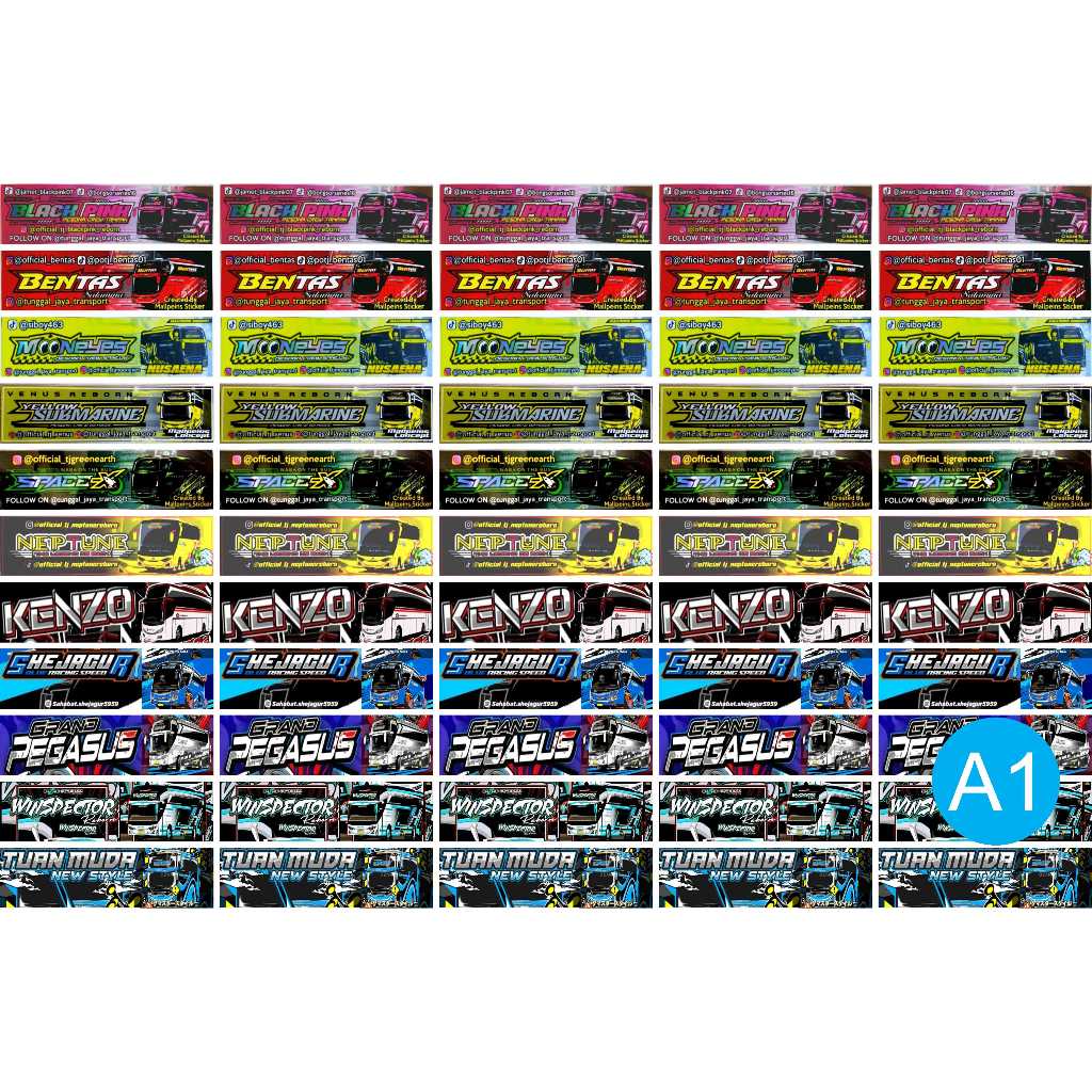 Sticker Bus Telolet Mania stiker viral