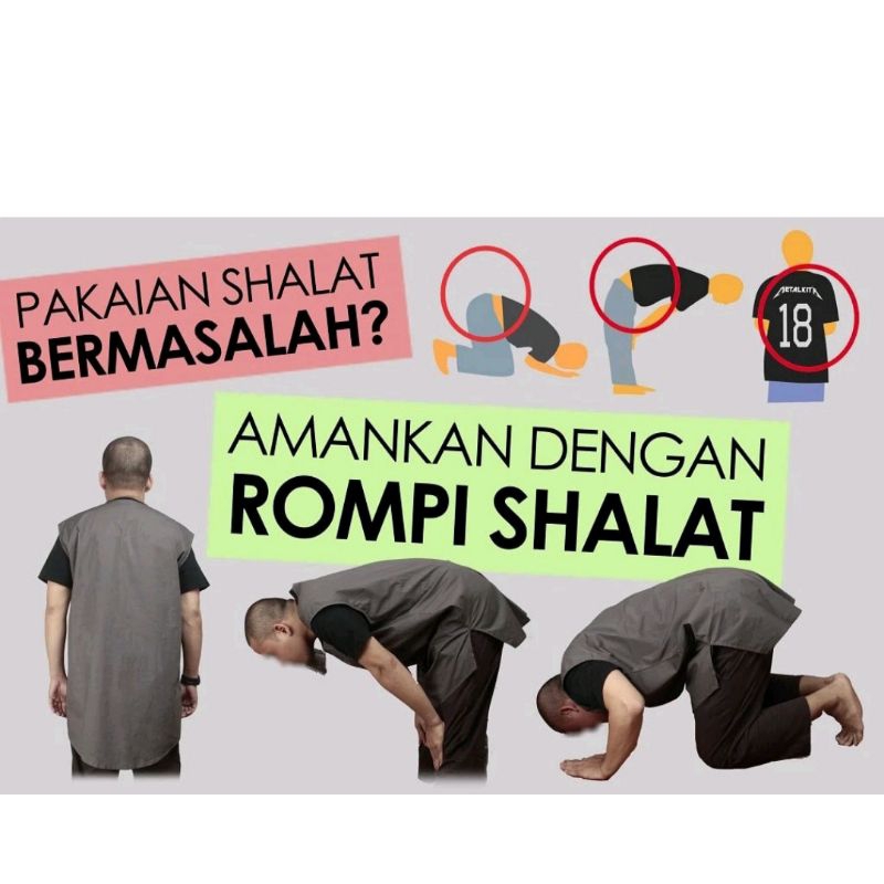ROMPI SHOLAT CLASSIC POLOS/ BAJU SHOLAT PRIA MURAH/BAJU KOKO