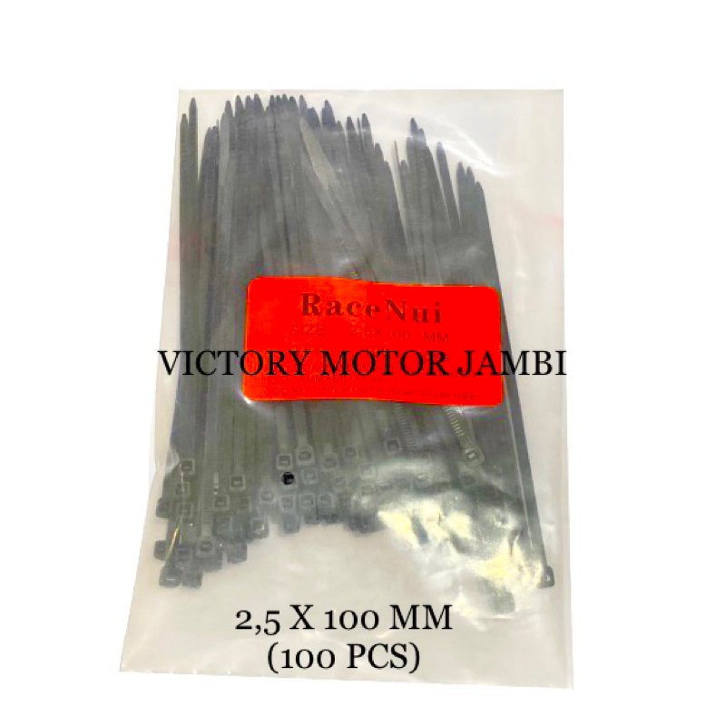 

KABEL TIES CABLE T 2.5X100MM ISI 100 PCS HITAM