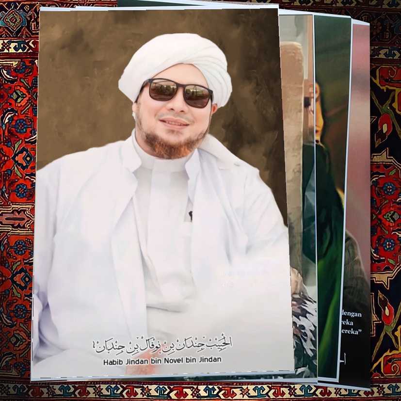 POSTER HABIB JINDAN BIN NOVEL BIN JINDAN BAHAN LUSTER UV