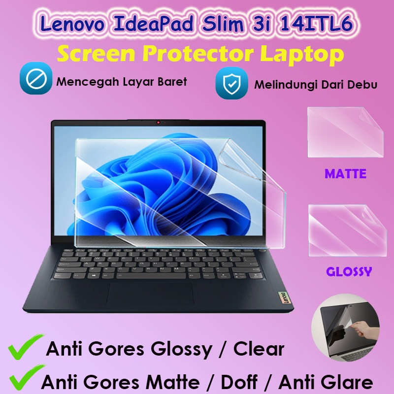Lenovo IdeaPad Slim 3i 14ITL6 Screen Guard Laptop Antigores Layar Laptop Screen Protector
