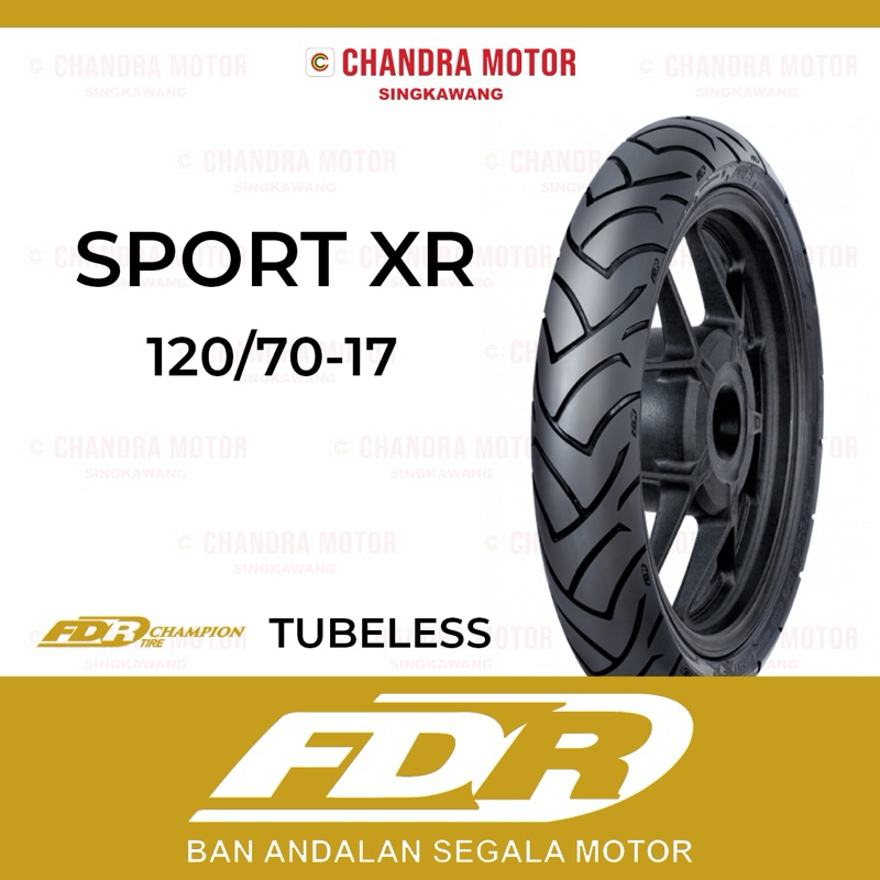 BAN LUAR MOTOR FDR SPORT XR RACE COMPOUND 120/70-17 ORIGINAL FDR