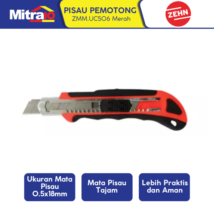 

Zehn Pisau Pemotong ZMm.UC506 0.5X1.8 Cm Merah