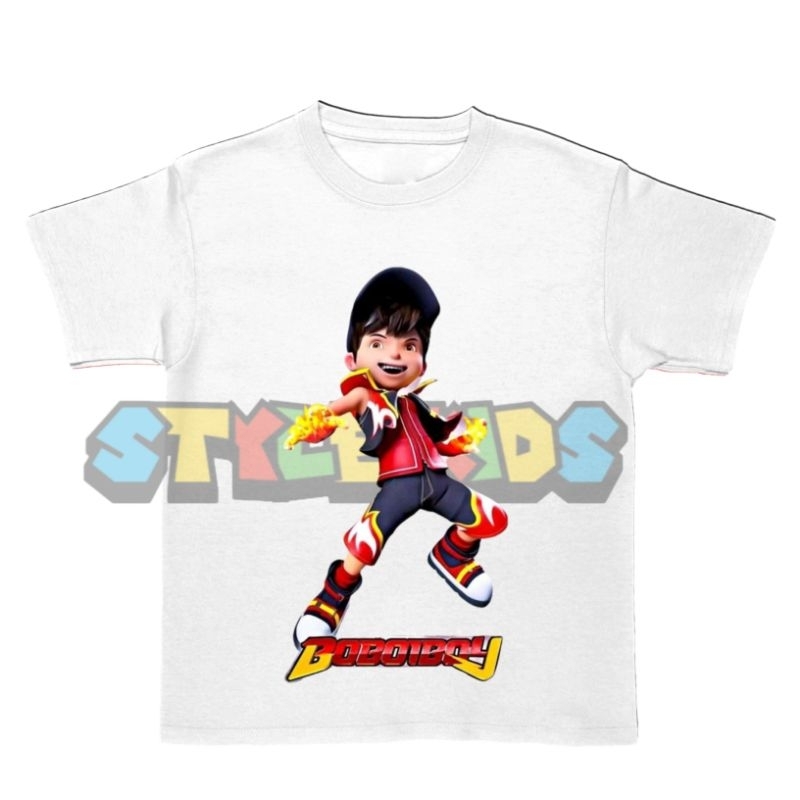(BISA COD) Kaos Anak Laki laki Perempuan Logo Boboiboy T-shirt Anak Laki laki Perempuan Logo Boboibo