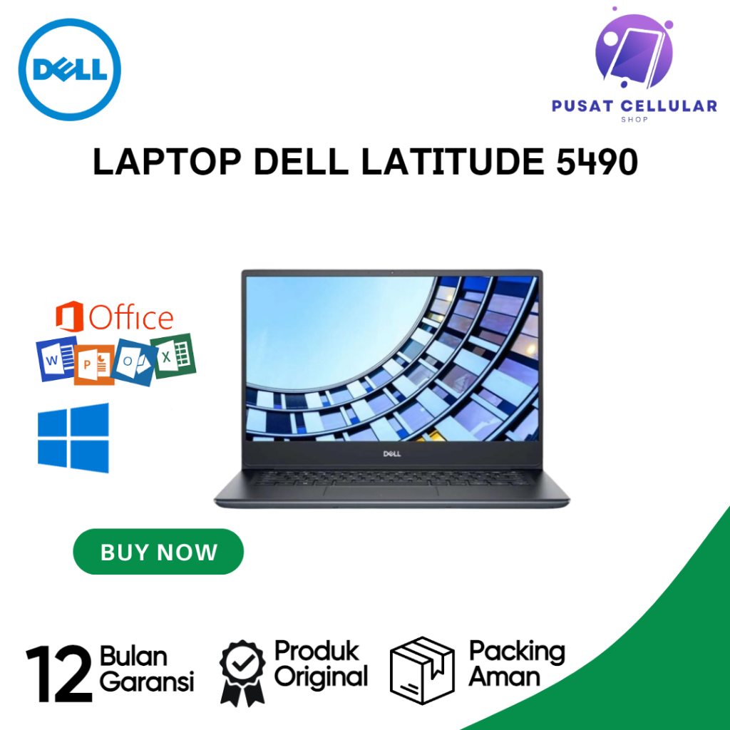 Laptop Dell Latitude 5490 Core i7 Gen 8 | Original Bagus dan Murah