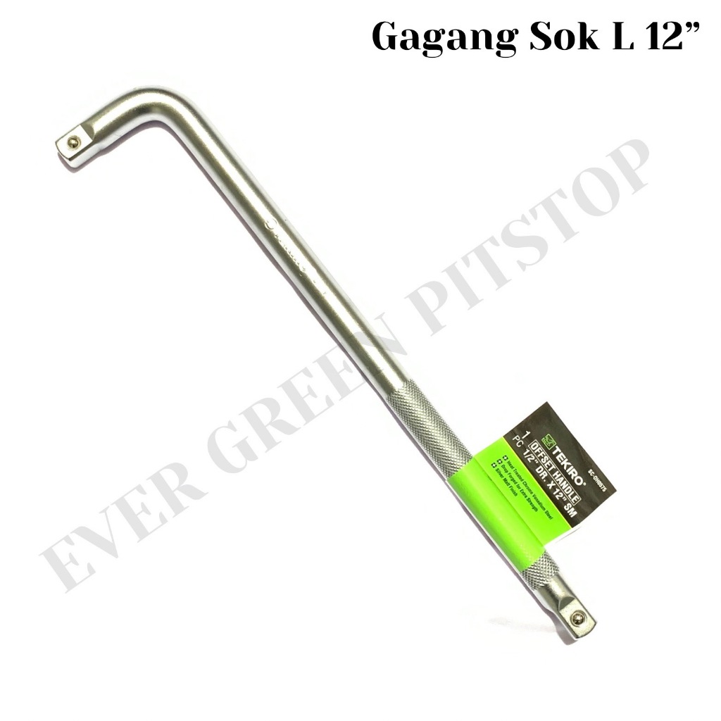 TEKIRO Gagang Stang Kunci Sok L 12 inch 1/2 inch Handle Shock 12" x 1/2" Sock L 30 cm