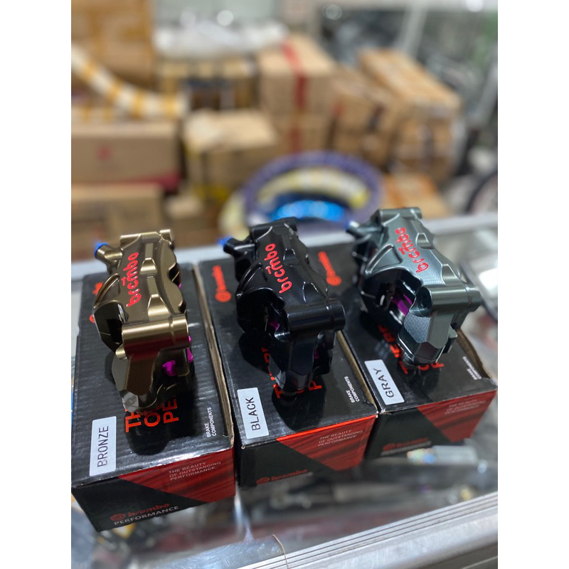 KALIPER BREMBO GP4RX M50 4PISTON PNP NINJA SET BREKET