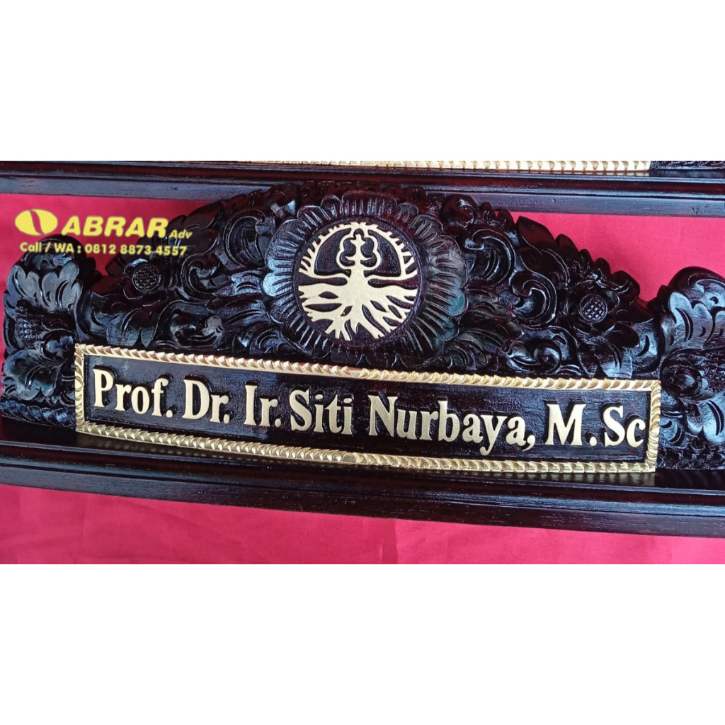 

Papan Nama Meja Ukir Kayu
