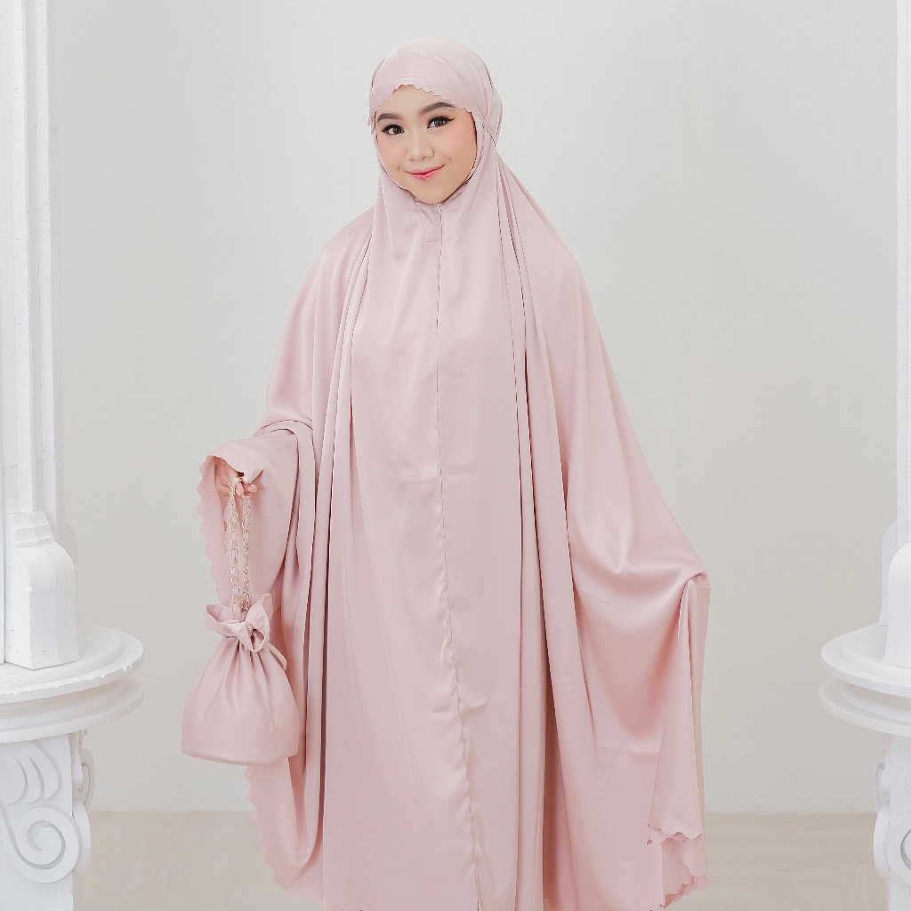 Mukena Armani Silk - Blush Pink