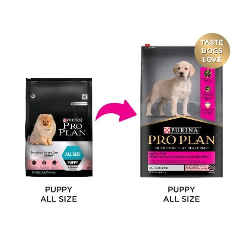 Proplan Puppy All Size Sensitive Skin & Stomach  3kg