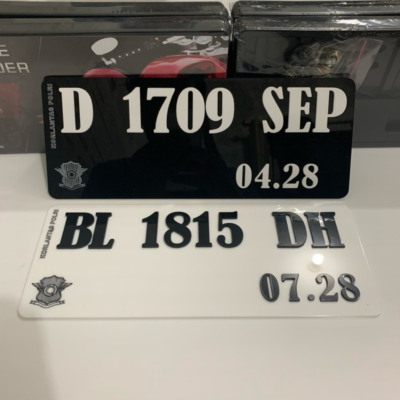 Plat Motor Timbul | Plat Nomor 3D | Plat Nomor Motor
