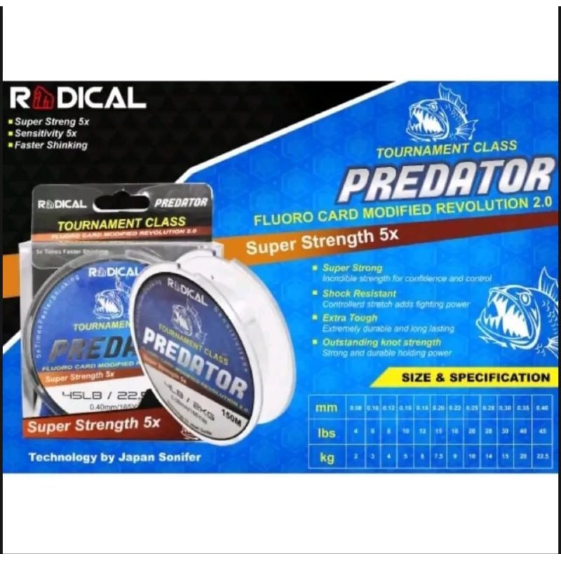 Senar radical predator 150m