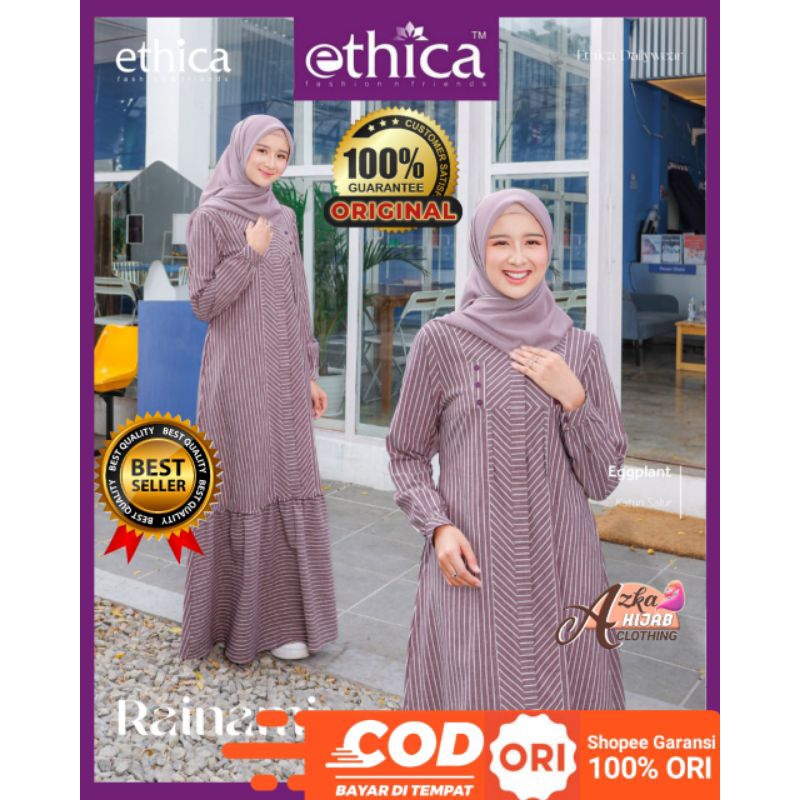 GAMIS ETHICA RAINAMI 18 TERBARU ORIGINAL / GAMIS TERBARU 2024 / GAMIS SIMPLE ELEGAN / GAMIS MODERN /