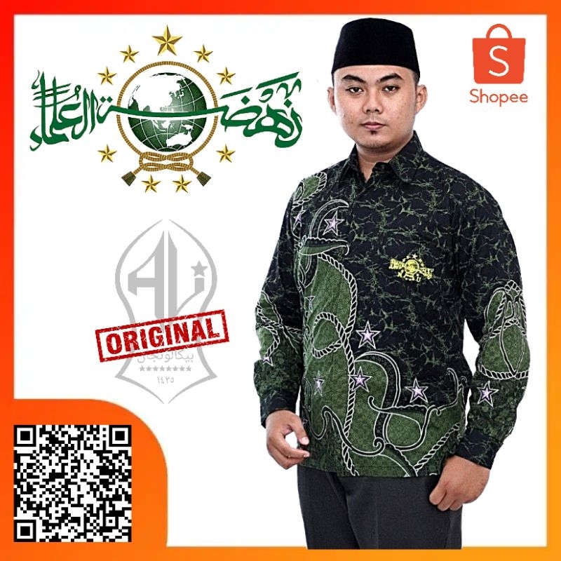 TERLARIS BAJU BATIK NU LENGAN PANJANG BATIK NU TALI JAGAD  BAJU NU PRIA DEWASA