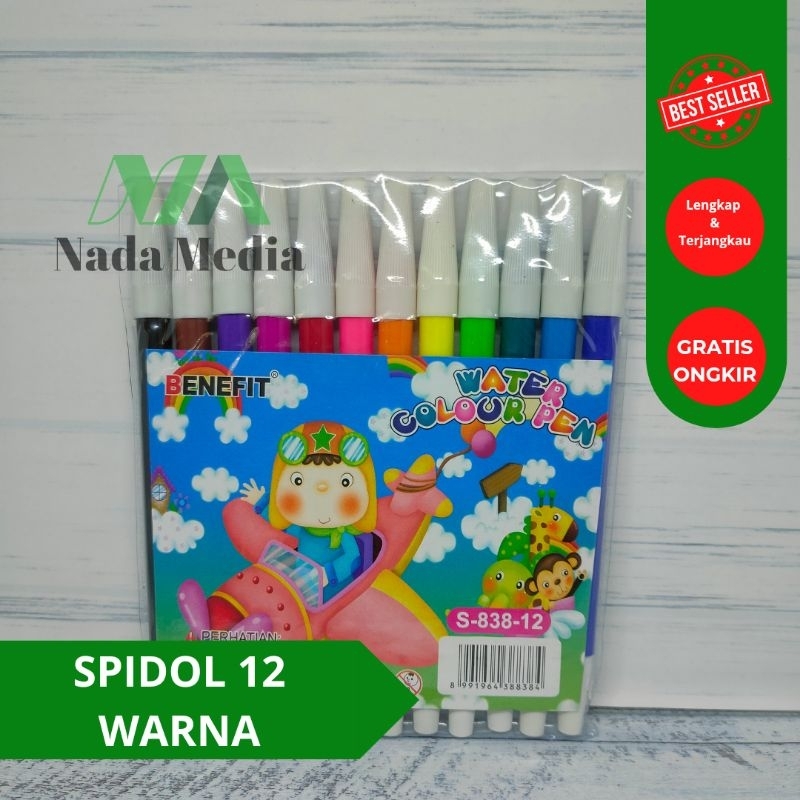 

Spidol 12 Warna / Spidol Murah Benefit