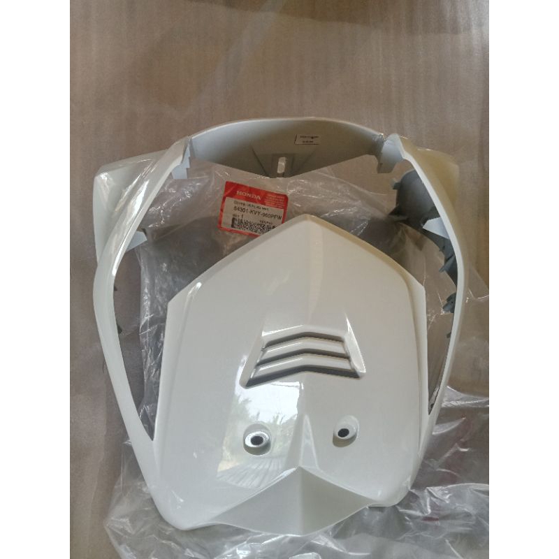 64301 - KVY - 960FMB Cover Front Panel  Tameng Lampu Depan Beat Karbu Putih
