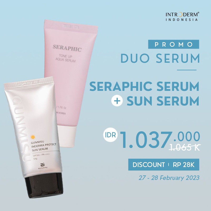 COMBO SERUM ( sun serum + Seraphic ) INDERMA GUNMISU