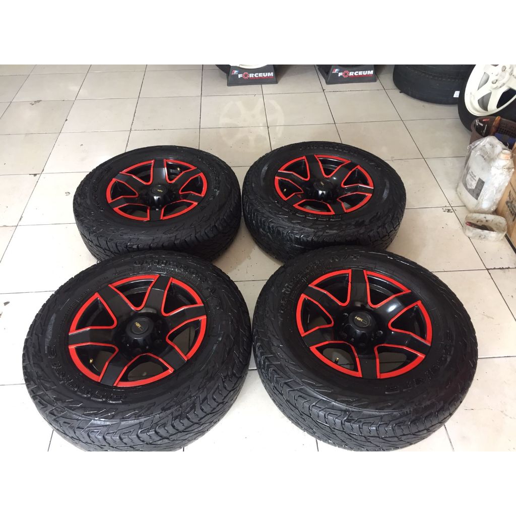 VELG MOBIL SEKEN RING15 HSR SAVANA R15X7 HOLE5X114 ET10 BAN OMIKRON A/T 235 70 R15
