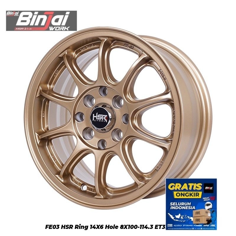 velg hsr ring 14x6 cocok di mobil avanza yaris jaazz mobillio