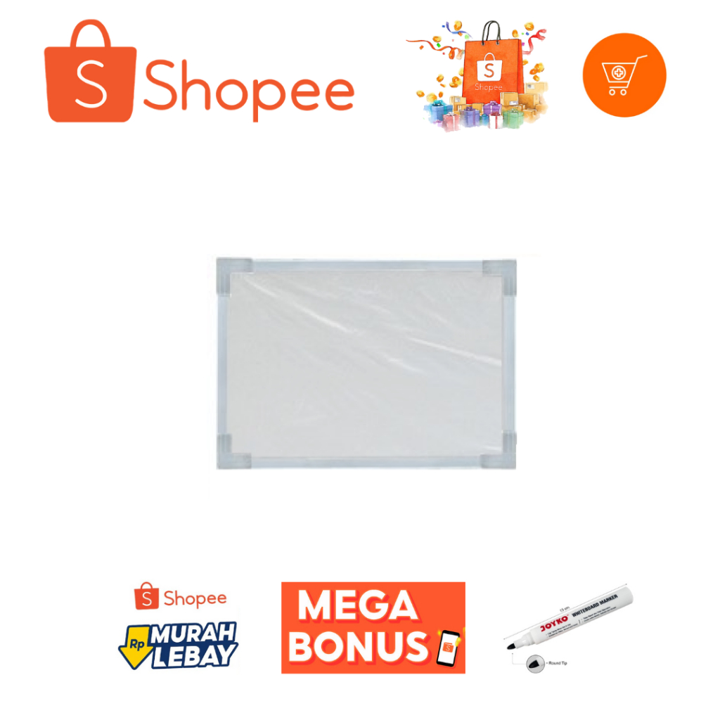 

Whiteboard Magnetic 20x30cm / 20 x 30 Papan Tulis Mini Anak 30x20 cm / 20x30