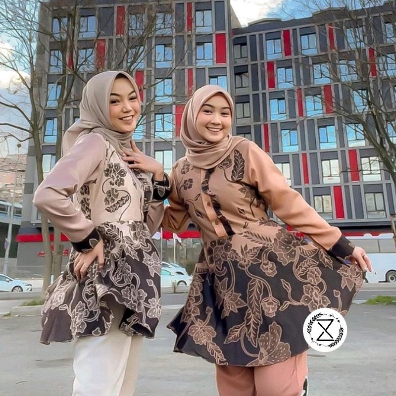 Baju Batik Wanita Modern | Baju Batik Wanita Terbaru | Blouse Batik Wanita Kerja | Atasan Batik Wani