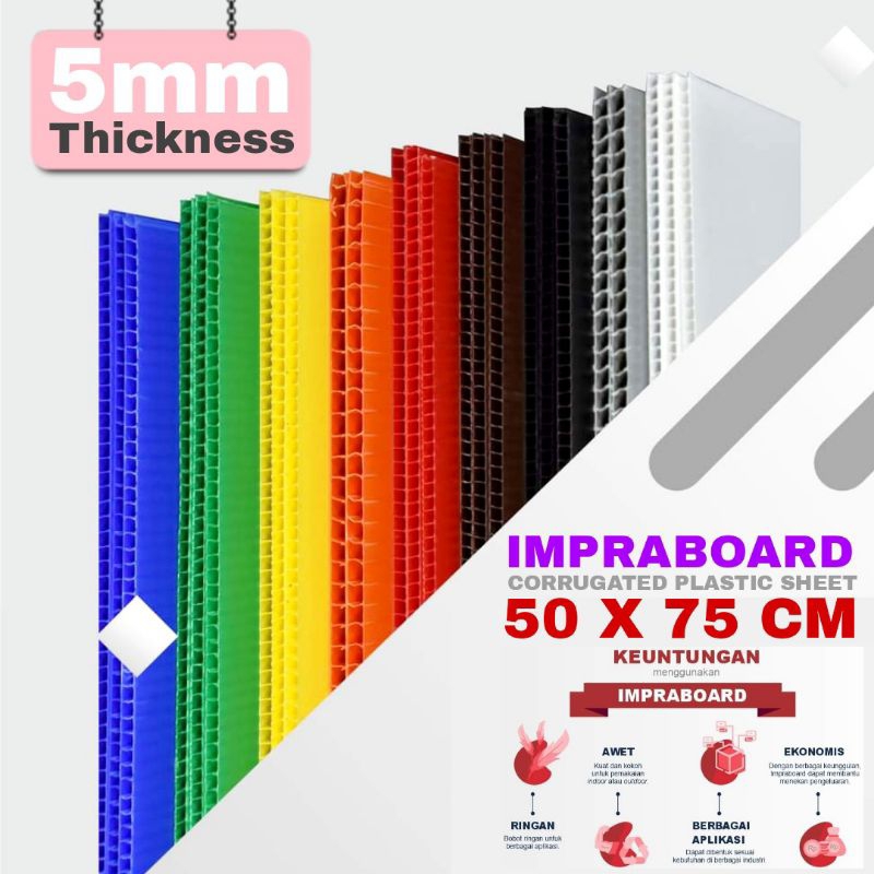 

Infraboard Impraboard 5mm 75x50 cm / 75 x 50 cm / 50x75 cm PP Board Imfraboard Art Board Karton Plastik