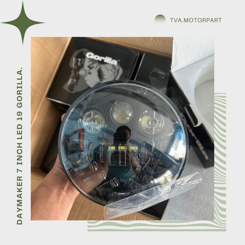 DAYMAKER 7 INCH 19 LED HITAM GORILLA