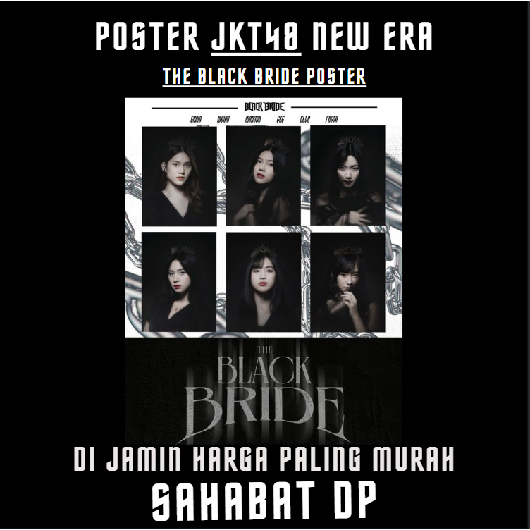 Poster JKT48 NEW ERA seri THE BLACK BRIDE Beli Satuan