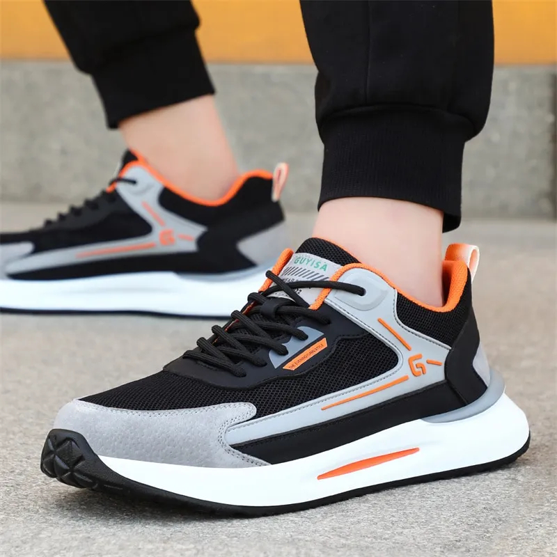 Sepatu Import Cream Abu Pria Keren Putih Kasual TSK10