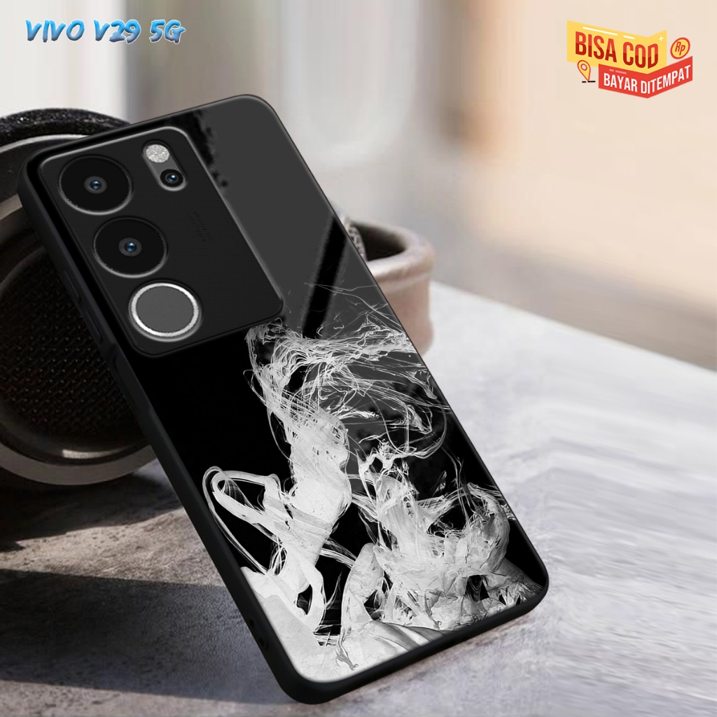 (CC266)CASING GLASS VIVO V29 5G CASING GLOSSY V29 5G CASE KACA VIVO V29 5G SOFTCASE VIVO V29 5G