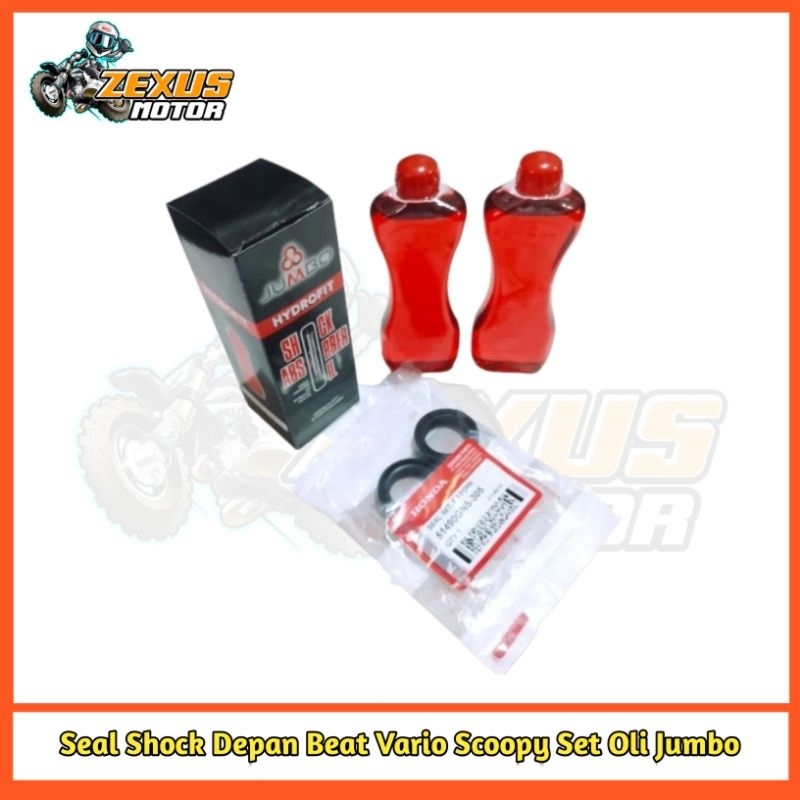Seal Shock Depan Beat Vario Oli Shock Jumbo Double Per Beat Karbu Scoopy