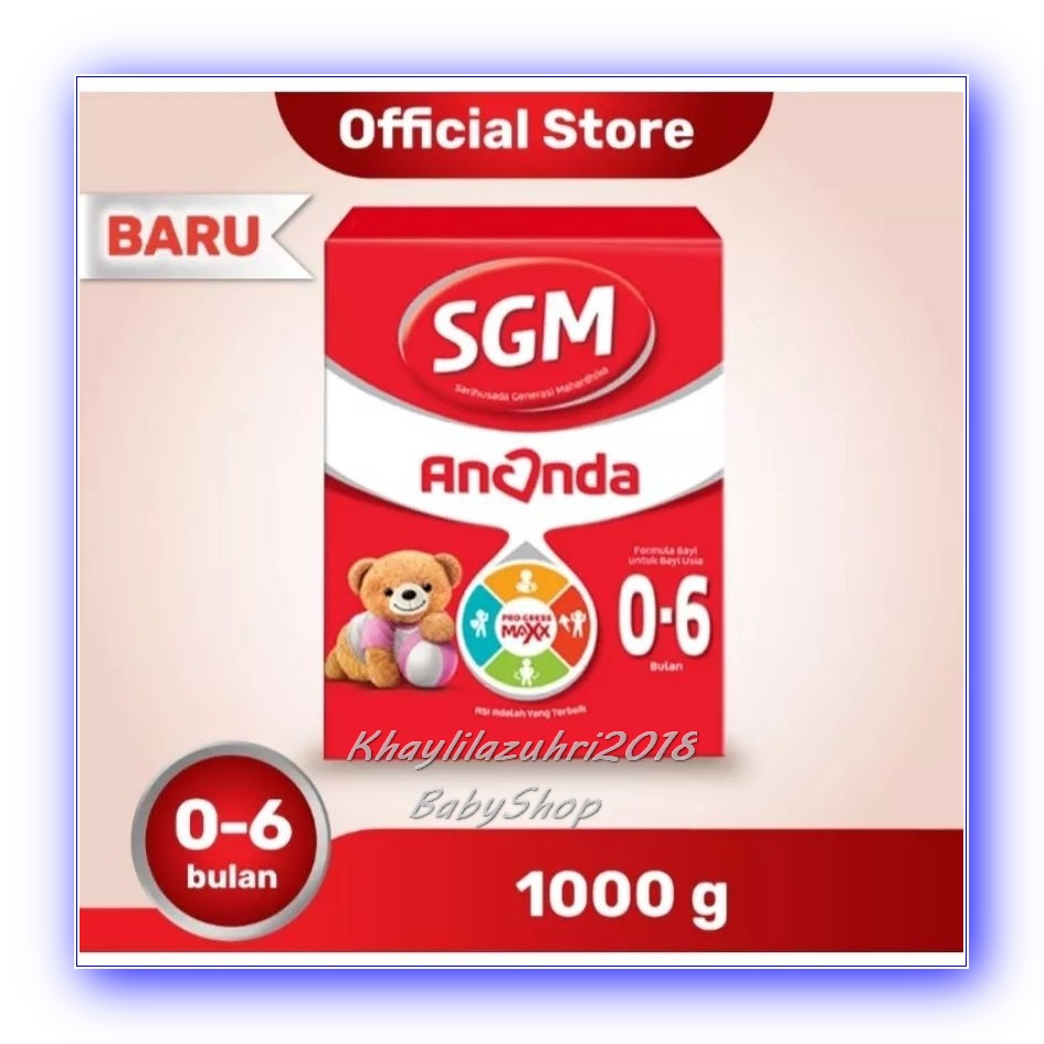 SGM Ananda 0-6 bulan/ SGM 6-12bulan 1000gram
