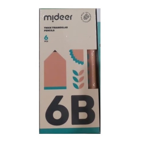 

Mideer Thick Triangular Pencil Pensil 6B Segitiga Stationary Perlengkapan Sekolah Anak Alat Tulis