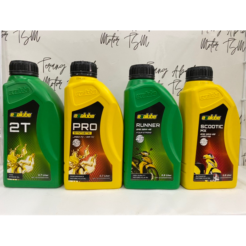Oli Evalube 2T, 2T Pro, 4T, Matic Original