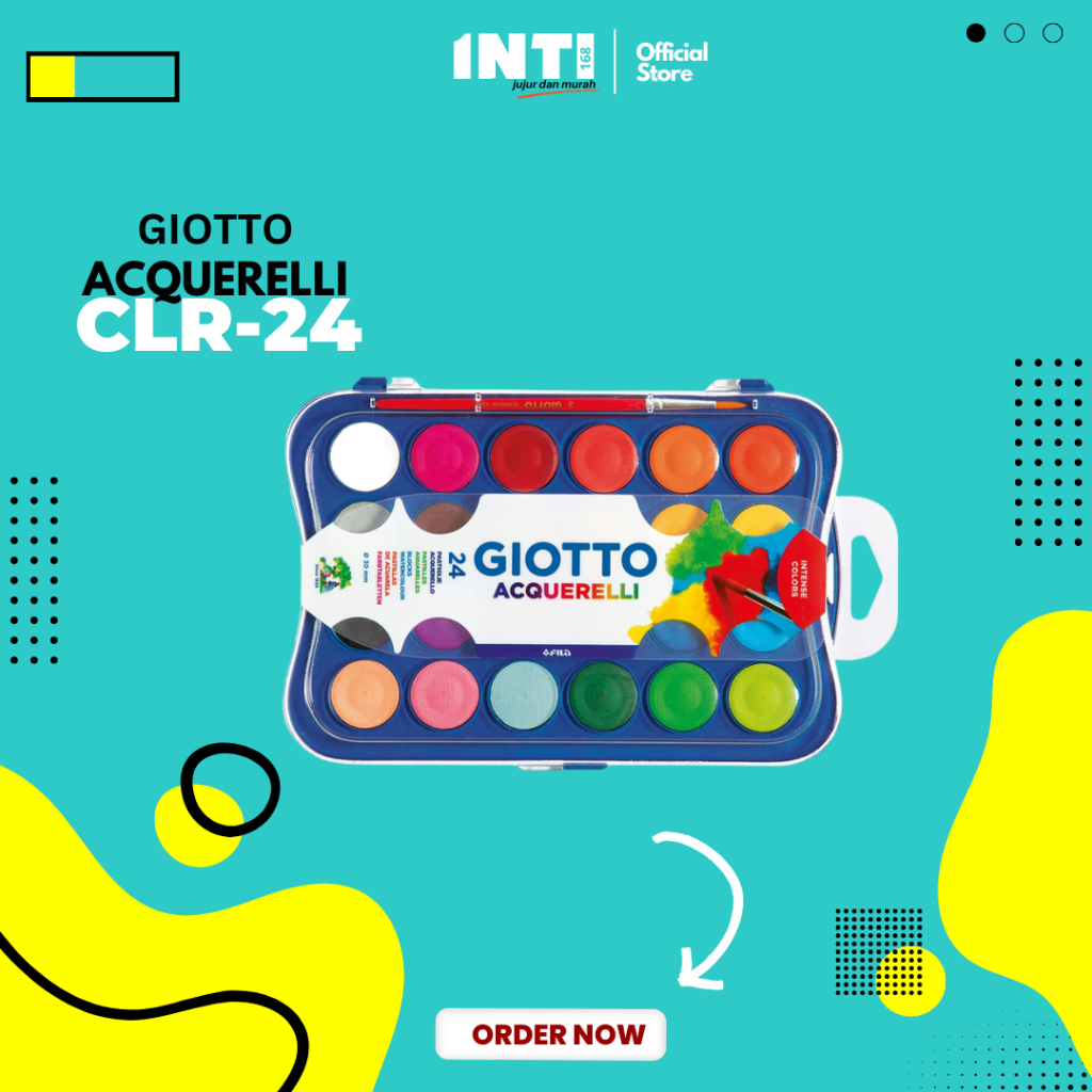 

Watercolor Blocks 24 Colors Giotto 30mm Cat Air 24 Warna