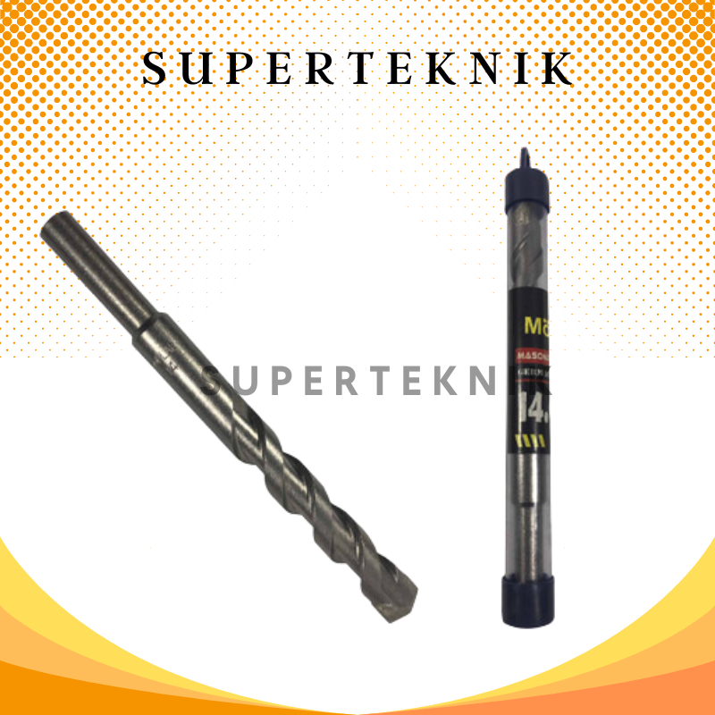 Mata Bor Beton Mollar 14 mm / Bor Tembok Dinding 14 mm Masonry Drill / Mata Bor Besi Kayu Merk Molla