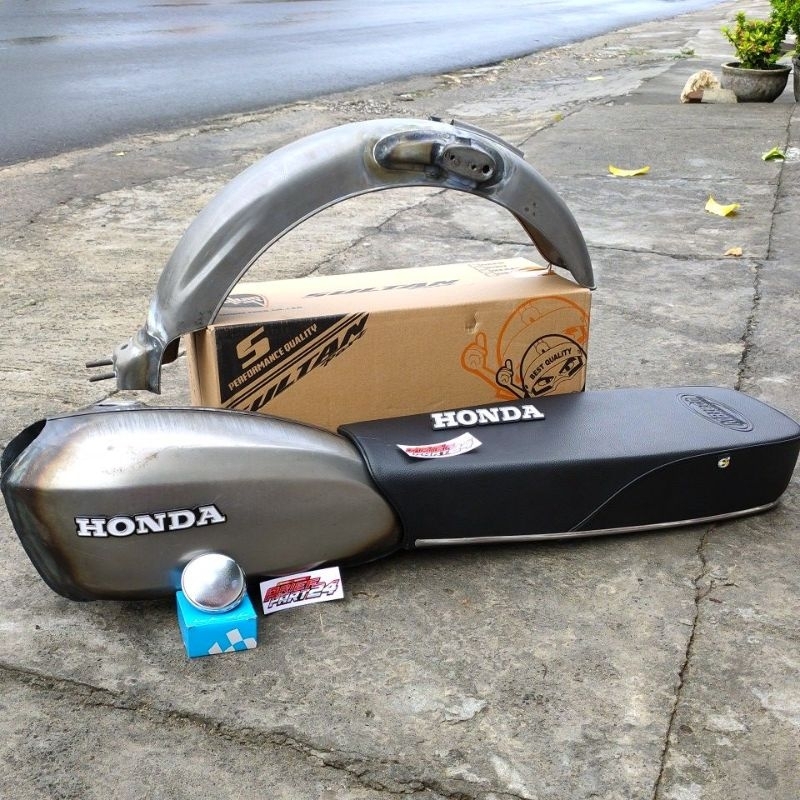 tangki sultan cb125 set jok mbtceh galvanis paket set tangki dan jok cb galvanis mbtech