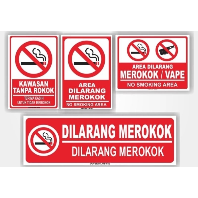 

sticker dilarang merokok