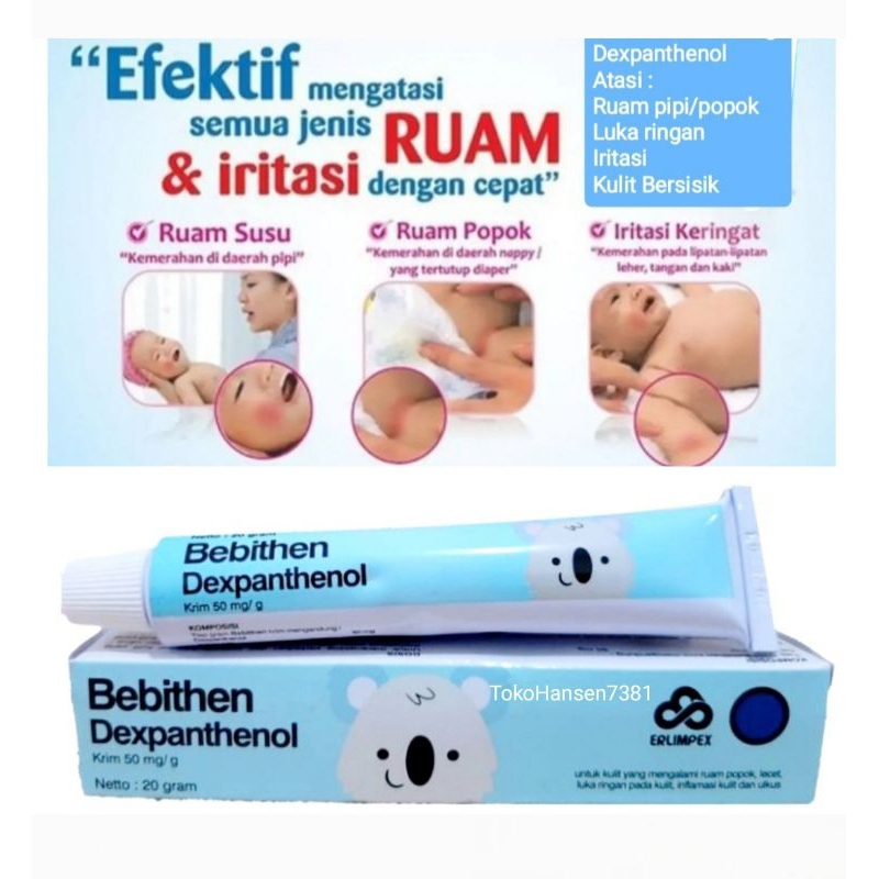 BEBITHEN CREAM 20GR salep gatal ruam pipi dan popok bayi/anak
