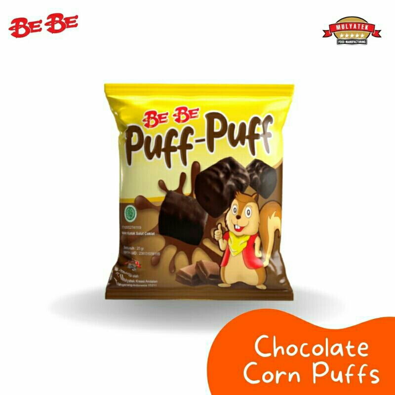 

bebe puff puff chocolate 18gr .