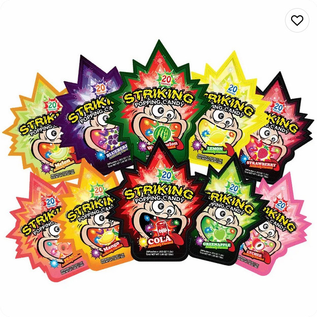 

Striking popping candy 20 Pouches