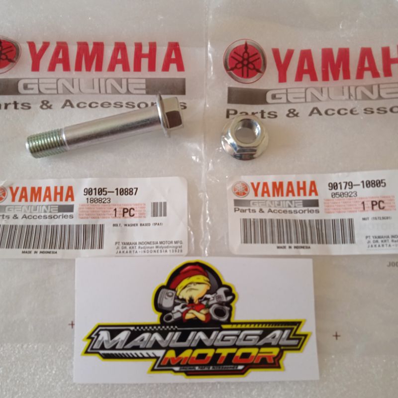 Bolt Baut dan Mur Monoshock Vixion New NVL NVA R15 V2 V3 (1pcs) 90105-10887 90179-10805 Original Yam