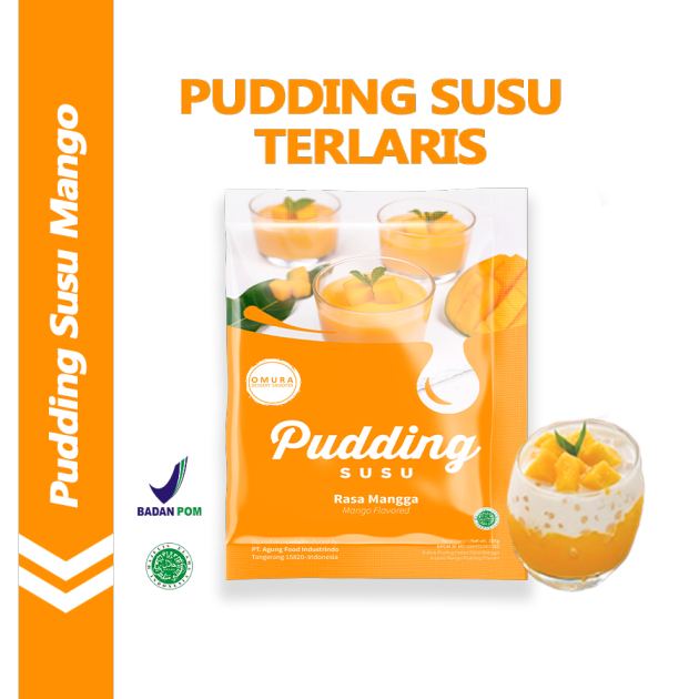 

[PREMIX PUDDING] Puding Susu Milky Pudding Rasa Mangga / Mango Dessert Instant Omura Powder