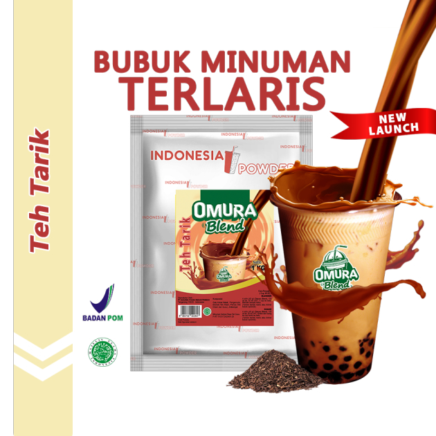 

OMURA Blend Bubuk Minuman Premium Rasa Teh Tarik / Roasted Milk Tea Powder Drink 1 Kg Omura Powder